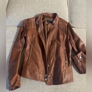 Faux leather jacket
